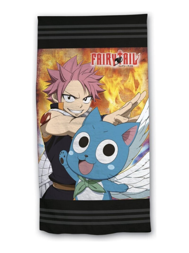 Serviette de plage - Fairy Tail - 70x140 cm Multicolore - Kiabi