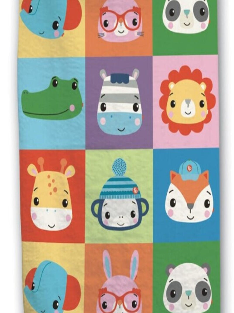 Serviette de plage - Fisher Price - 70x140 cm Multicolore - Kiabi