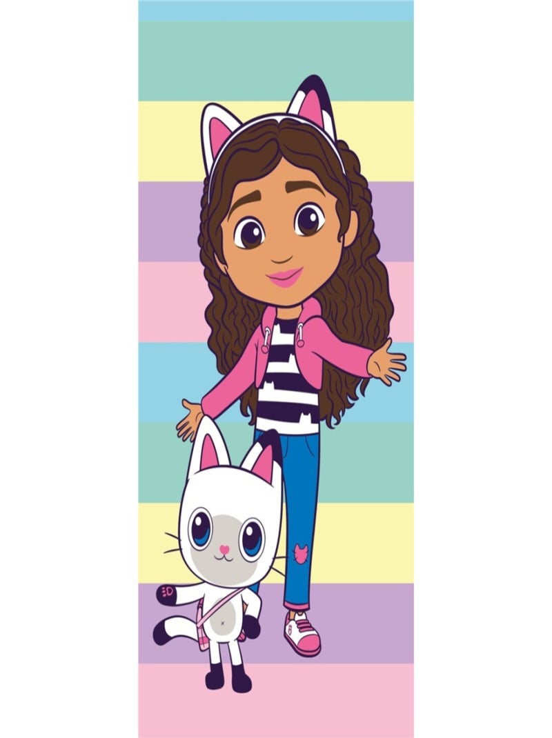 Serviette de plage - Gabby Et Son Chat - 70x140 cm Multicolore - Kiabi