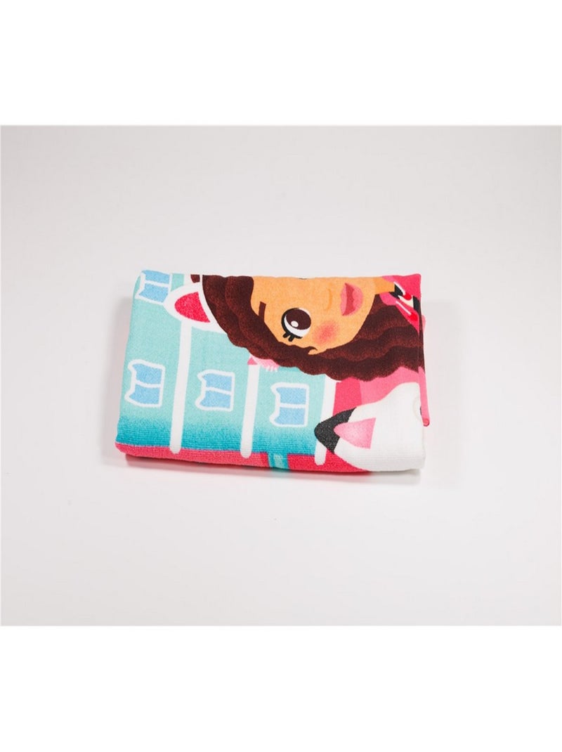 Serviette de plage - Gabby Et Son Chat - 70x140 cm Multicolore - Kiabi