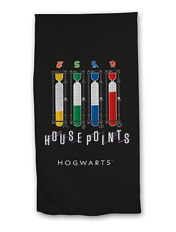 Serviette de plage - Harry Potter - -House Points - Hogwarts- - 70x140 cm