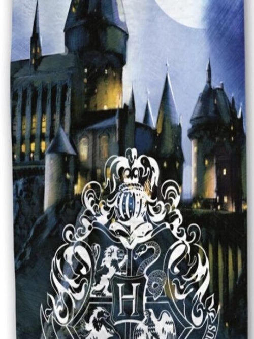 Serviette de plage - Harry Potter - Blason - Hogwarts- - Ecole - 70x140 cm - Kiabi