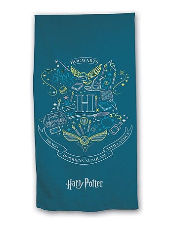 Serviette de plage - Harry Potter - Blason -Hogwarts- - 70x140 cm