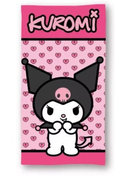 Serviette de plage - hello kitty - kuromi - 70x140 cm - séchage rapide - rose - Kiabi Serviette de plage - hello kitty - kuromi - 70x140 cm - séchage rapide - rose - Kiabi