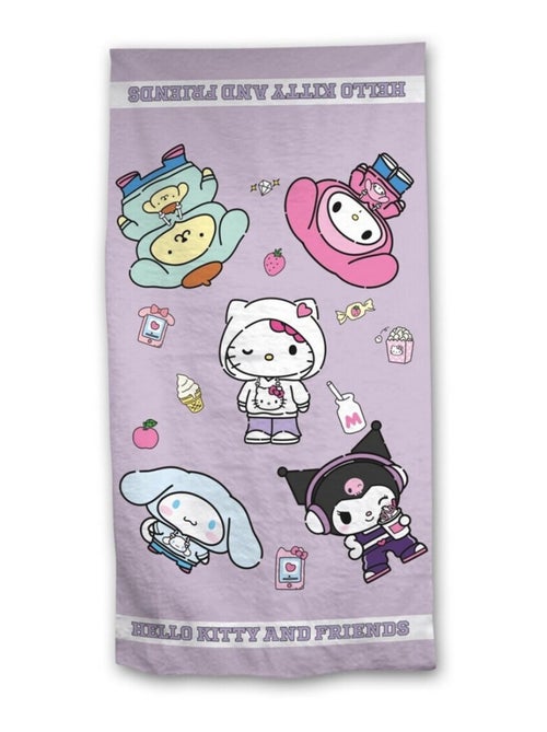 Serviette de plage - Hello Kitty et ses amis - 90x170 cm - Kiabi