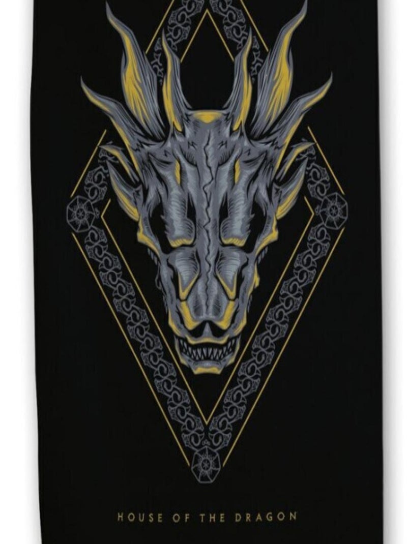 Serviette de plage - House of the Dragon - 70x140 cm Noir Noir - Kiabi