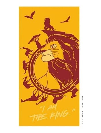 Serviette de plage - Le Roi Lion - I'm The King - 70x140 cm