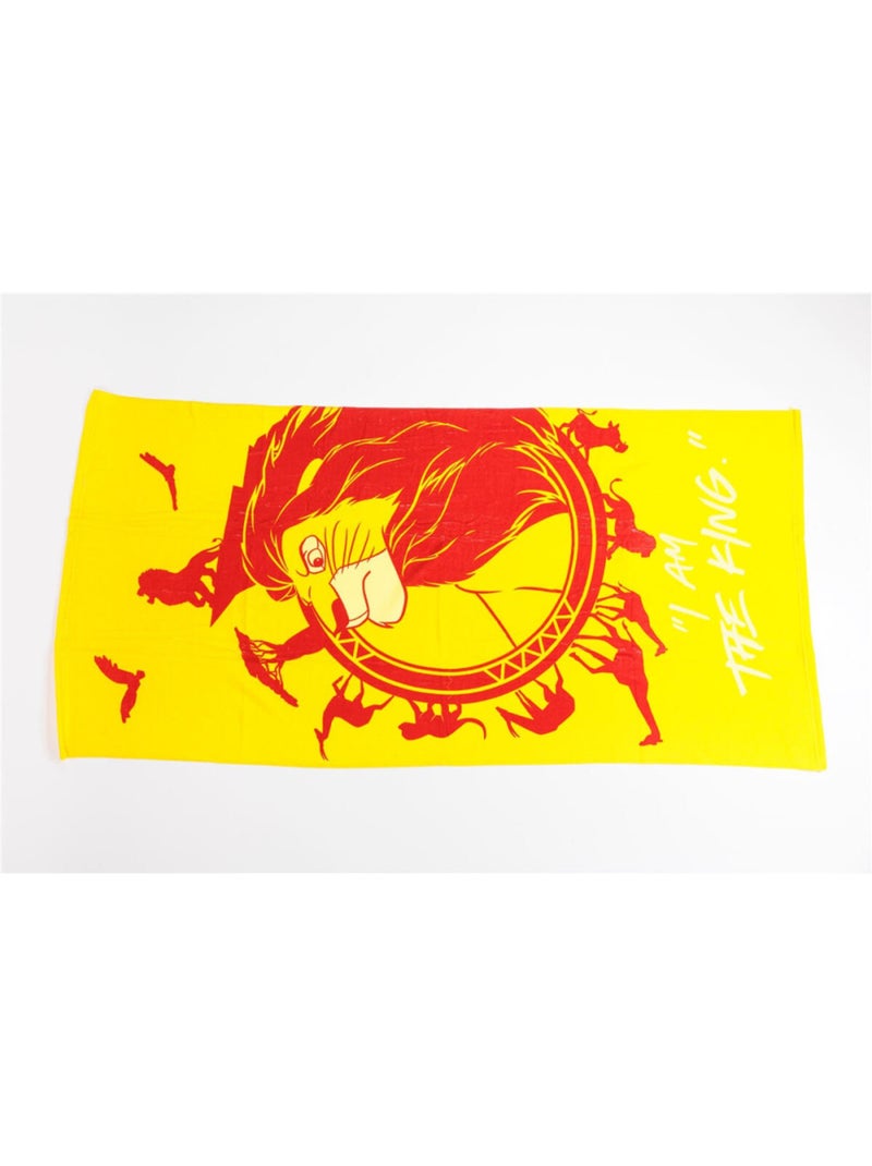 Serviette de plage - Le Roi Lion - I'm The King - 70x140 cm Multicolore - Kiabi