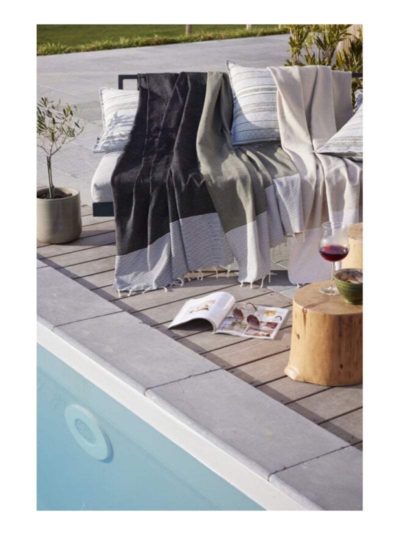 Serviette de plage - L'effet papillon - Coton Vert - Kiabi
