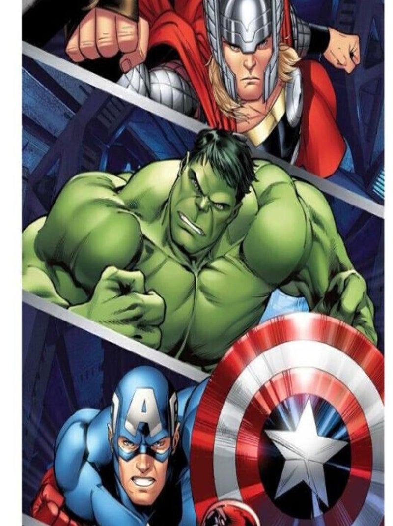 Serviette De Plage - Les Avengers - 70x140 cm Multicolore - Kiabi