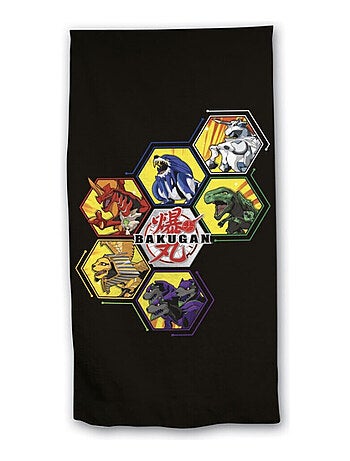 Serviette de plage - Manga Bakugan - 70 cm x 140 cm