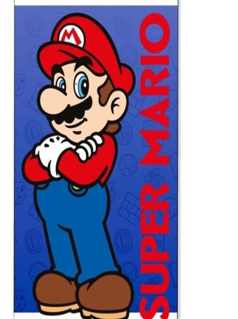 Serviette de plage - Mario - 70x140 cm Multicolore - Kiabi
