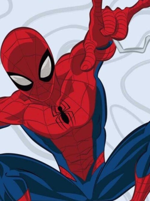 Serviette de plage - Marvel Spiderman En train De Sauter - 70 cm x 140 cm - Kiabi