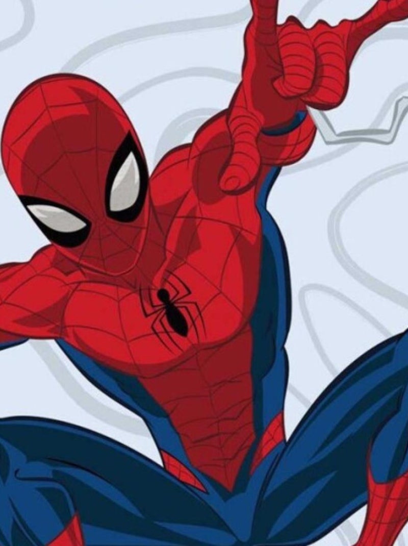 Serviette de plage - Marvel Spiderman En train De Sauter - 70 cm x 140 cm Rouge - Kiabi
