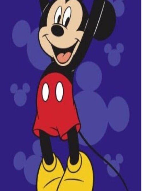 Serviette de plage - Mickey Qui Fait Des Tractions - 70x140 cm - Kiabi
