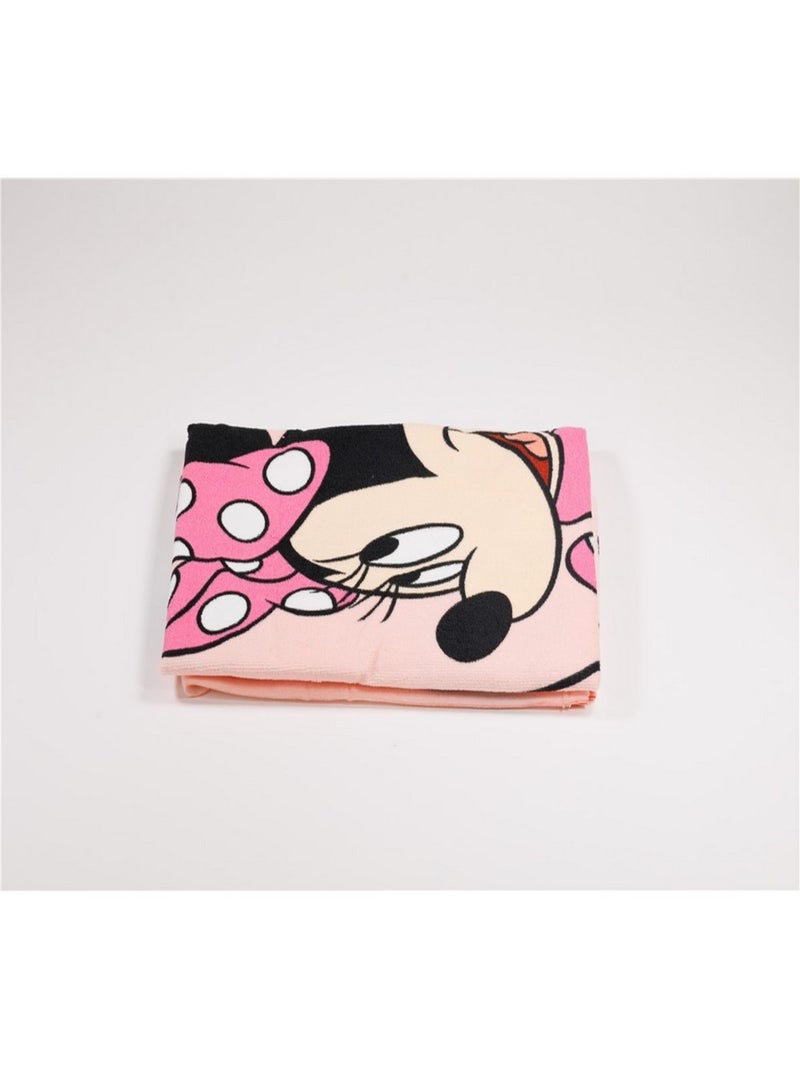 Serviette de plage - Minnie Portant Des Talons Roses + Nœuds - 70x140 cm Rose - Kiabi