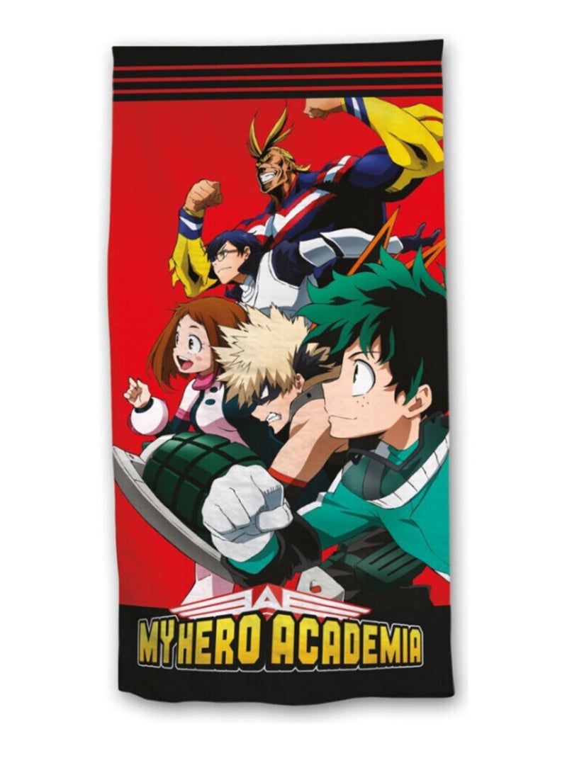 Serviette de plage - My Hero Academia - 70x140 cm Rouge - Kiabi