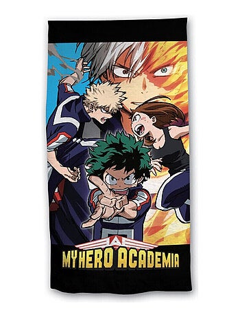 Serviette de plage - My Hero Academia avec tous les personnages - 70x140 cm