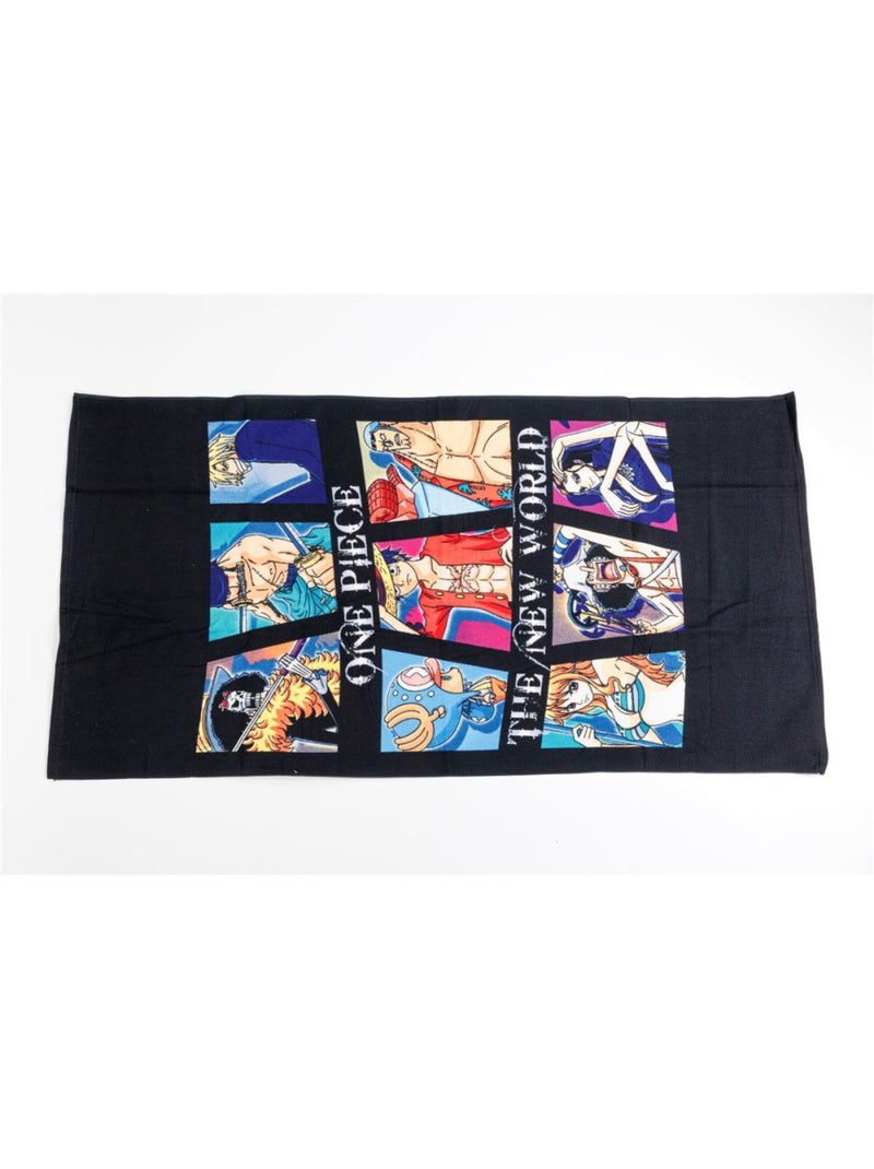 Serviette de plage - One Piece - -The New World- - 70x140 cm Noir Noir - Kiabi