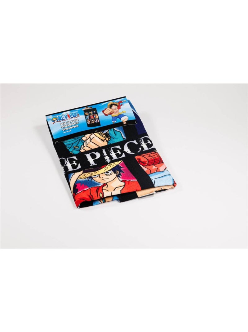Serviette de plage - One Piece - -The New World- - 70x140 cm Noir Noir - Kiabi