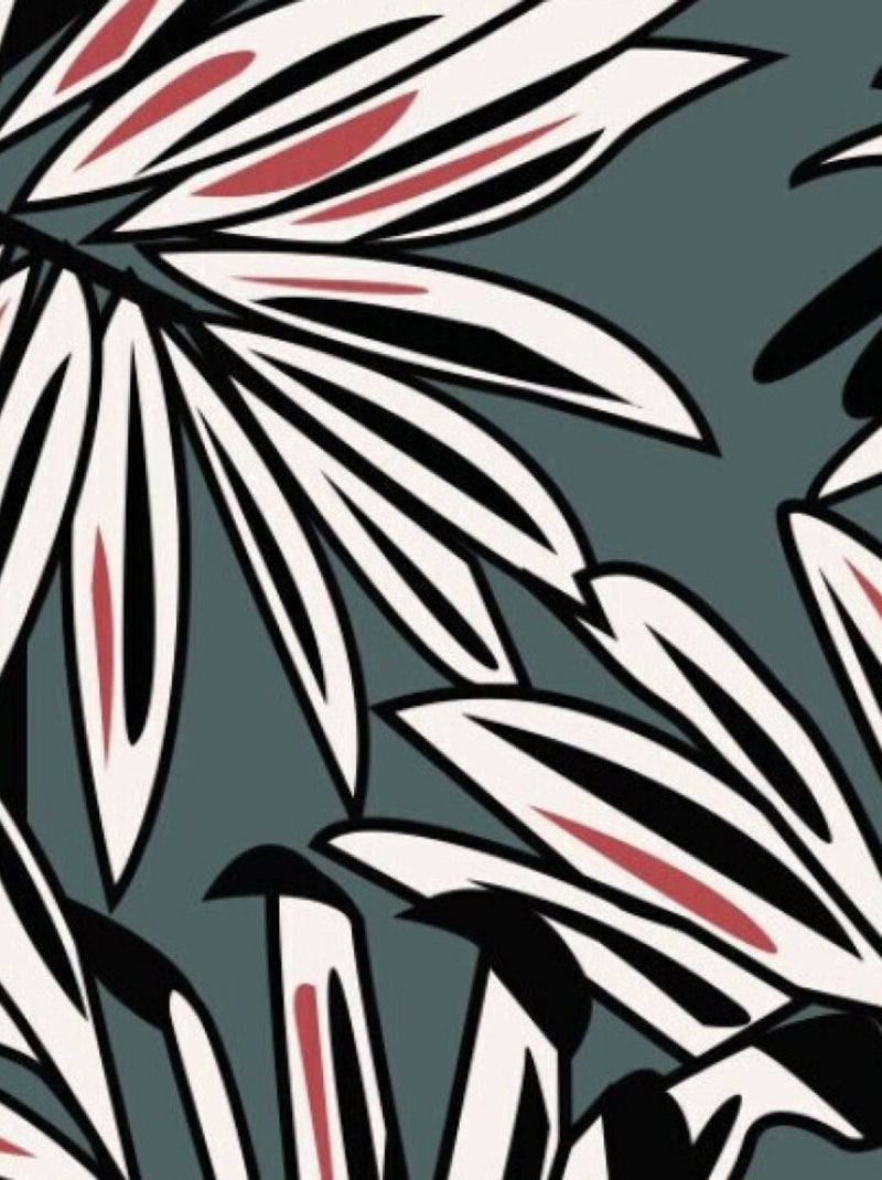 Serviette de plage - Palmiers - 90x170 cm Bleu - Kiabi
