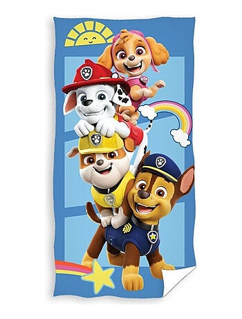 Serviette de plage - Pat' Patrouille - Chase, Marcus, Ruben, Stella - 70x140 cm