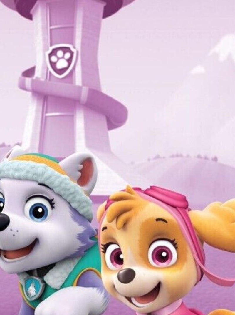 Serviette de plage - Pat' Patrouille - Everest Et Stella Qui Courent - 70x140 cm Multicolore - Kiabi