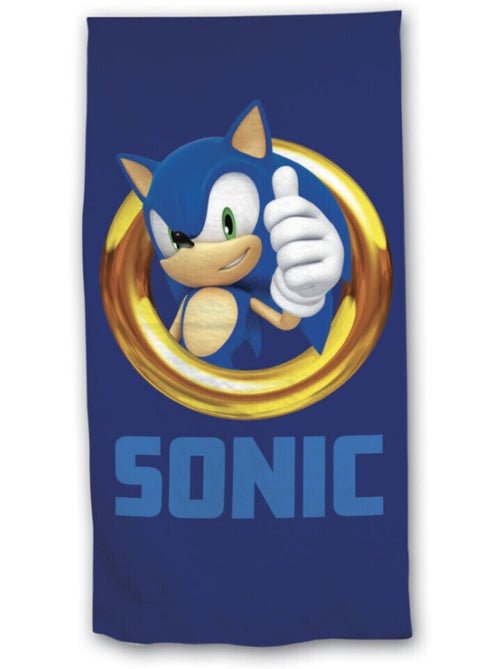 Serviette de plage - Sonic - 70x140 cm - Kiabi