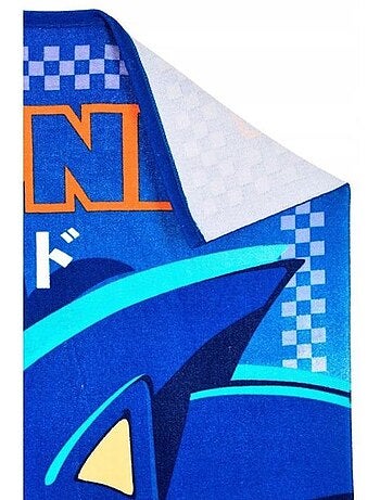 Serviette de plage - sonic - sonic the hedgehog - 70x140 cm - séchage rapide - visuel sonic