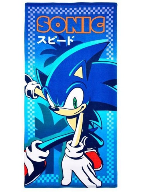 Serviette de plage - sonic - sonic the hedgehog - 70x140 cm - séchage rapide - visuel sonic - Kiabi Serviette de plage - sonic - sonic the hedgehog - 70x140 cm - séchage rapide - visuel sonic - Kiabi