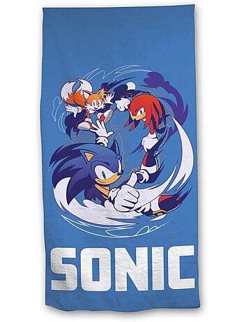 Serviette de plage - Sonic, Tails, Knuckles - 70 cm x 140 cm
