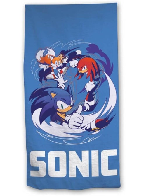 Serviette de plage - Sonic, Tails, Knuckles - 70 cm x 140 cm - Kiabi Serviette de plage - Sonic, Tails, Knuckles - 70 cm x 140 cm - Kiabi