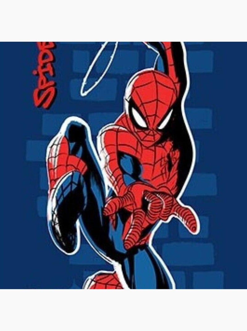 Serviette De Plage - Spider Man - Avec Une Corde - 70x140 cm Multicolore - Kiabi