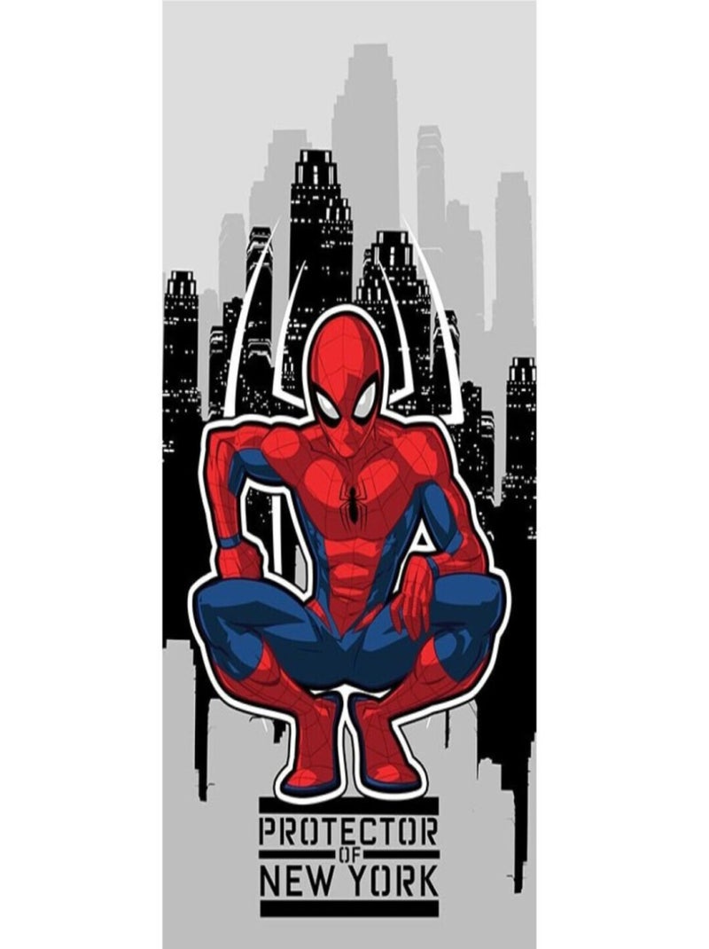 Serviette De Plage - Spider Man - Protecteur De New York - 70x140 cm Multicolore - Kiabi