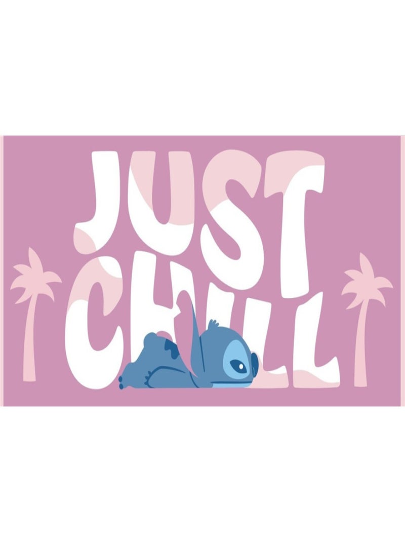 Serviette de plage - Stitch - Just Chill - 70x140 cm Multicolore - Kiabi