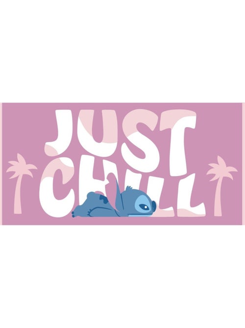 Serviette de plage - Stitch - Just Chill - 70x140 cm - Kiabi