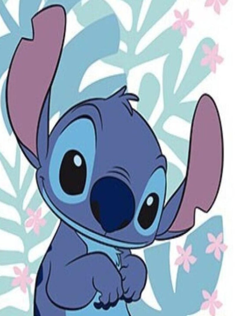 Serviette De Plage - Stitch Assis - 70x140 cm Multicolore - Kiabi