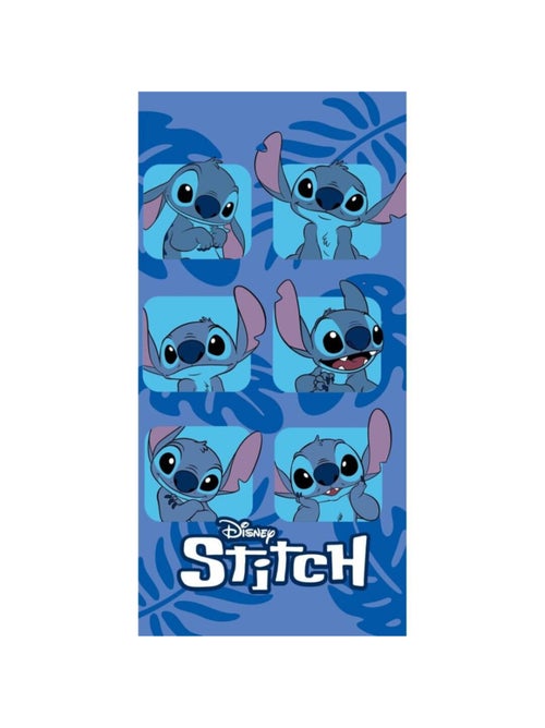 Serviette de plage - Stitch et ses six différentes expressions - 70x140 cm - Kiabi Serviette de plage - Stitch et ses six différentes expressions - 70x140 cm - Kiabi