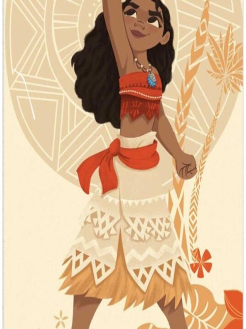 Serviette de plage - Vaiana Victorieuse - 70x140 cm - Kiabi