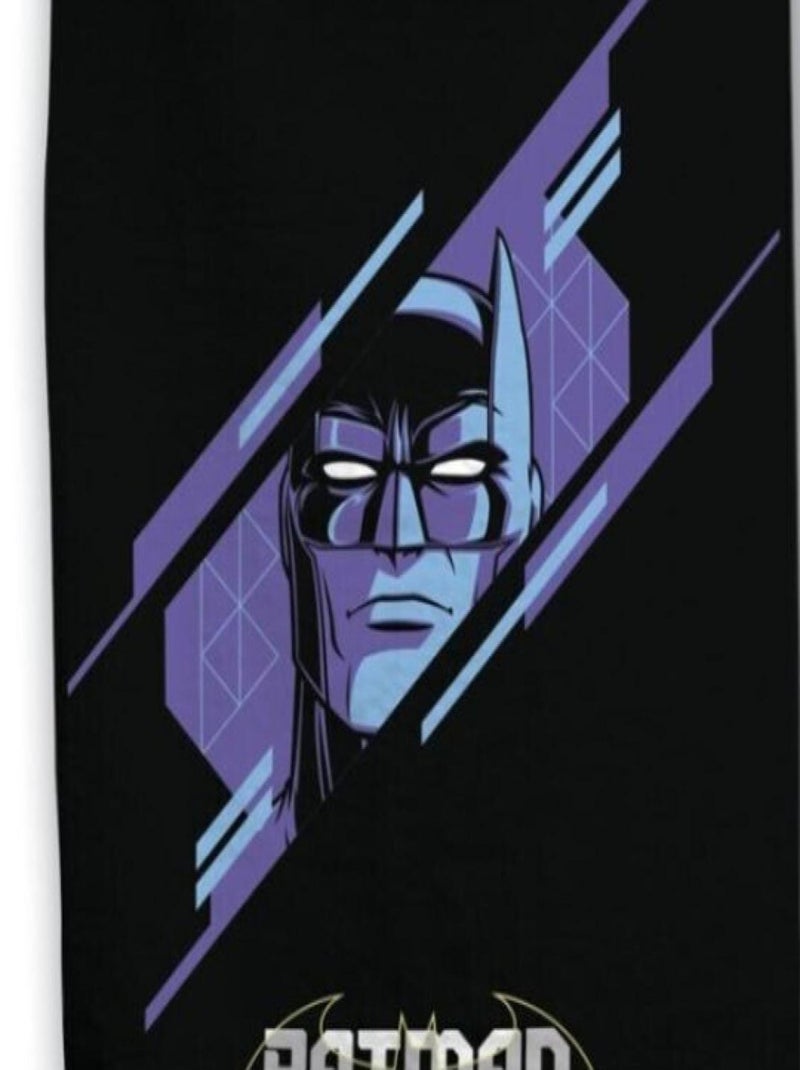 Serviette de plage - Visage De Batman - 70x140 cm Bleu - Kiabi