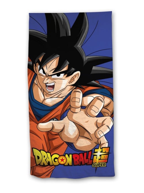 Serviette de plage 70x140 cm Bleu - Son Goku Dragon Ball Z - Kiabi