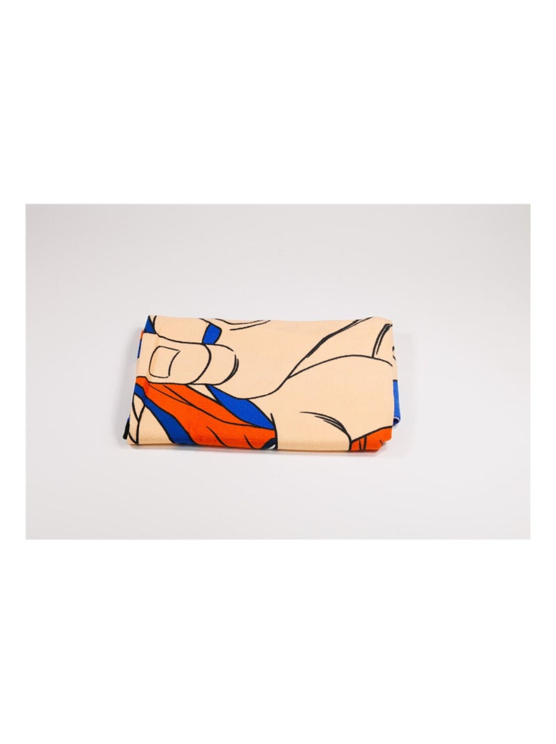 Serviette de plage 70x140 cm Bleu - Son Goku Dragon Ball Z Bleu - Kiabi