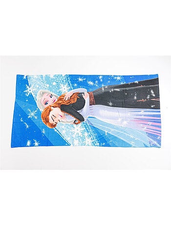 Serviette de plage 70x140 cm La Reine des neiges Elsa et Anna