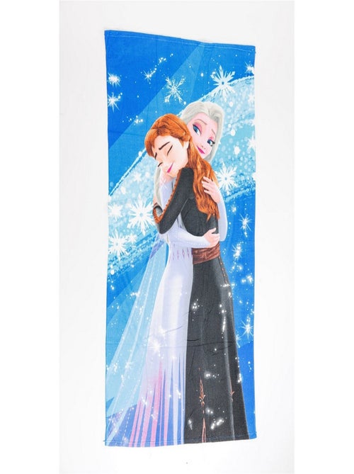 Serviette de plage 70x140 cm La Reine des neiges Elsa et Anna - Kiabi
