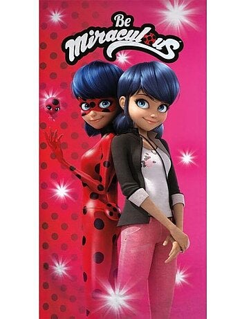 Serviette de plage 70x140 cm séchage rapide - MIRACULOUS Ladybug