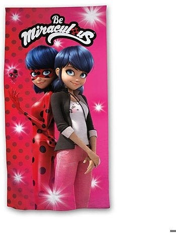 Serviette de plage 70x140 cm séchage rapide - MIRACULOUS Ladybug