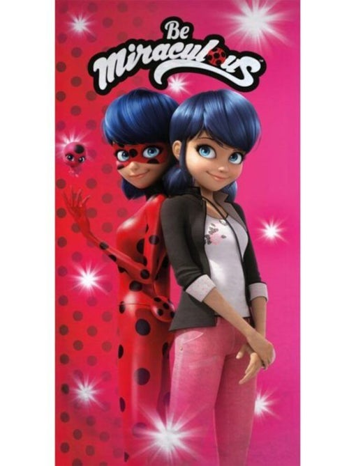 Serviette de plage 70x140 cm séchage rapide - MIRACULOUS Ladybug - Kiabi Serviette de plage 70x140 cm séchage rapide - MIRACULOUS Ladybug - Kiabi
