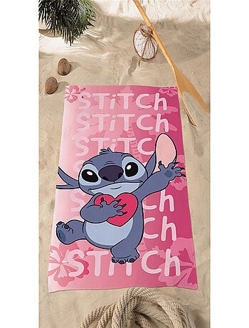 Serviette de plage 70x140 cm Stitch (Lllo & Stitch) Rose