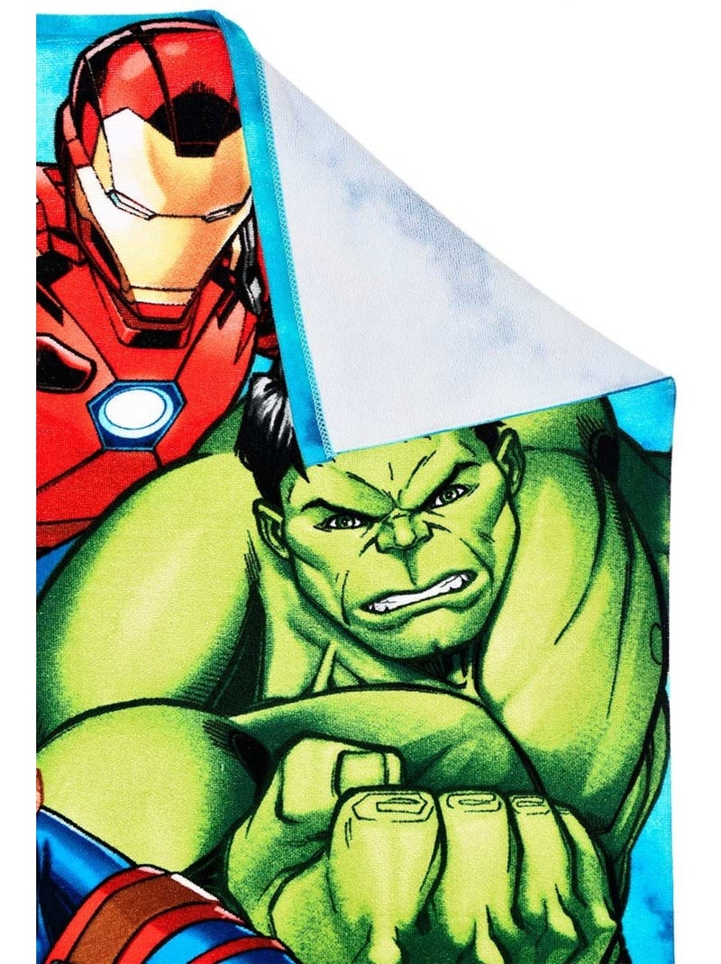 Serviette de plage avengers| licence officielle Bleu Rouge - Kiabi
