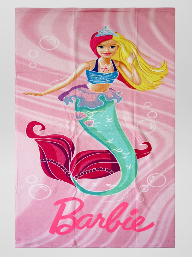 Serviette de plage 'Barbie' Rose - Kiabi